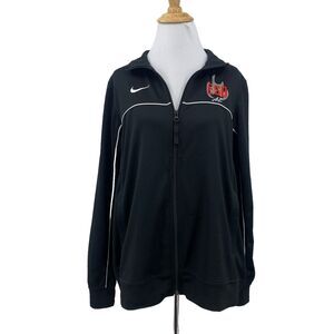 Nike Dry Rivalry Jacket Womes M Medium Black Full Zip Lightweight Dri Fit Active
